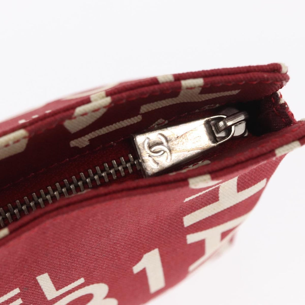 Chanel 31 Rue Cambon Clutch Canvas Red Canvas Clutche & Pouche Bag (Pre-Owned)