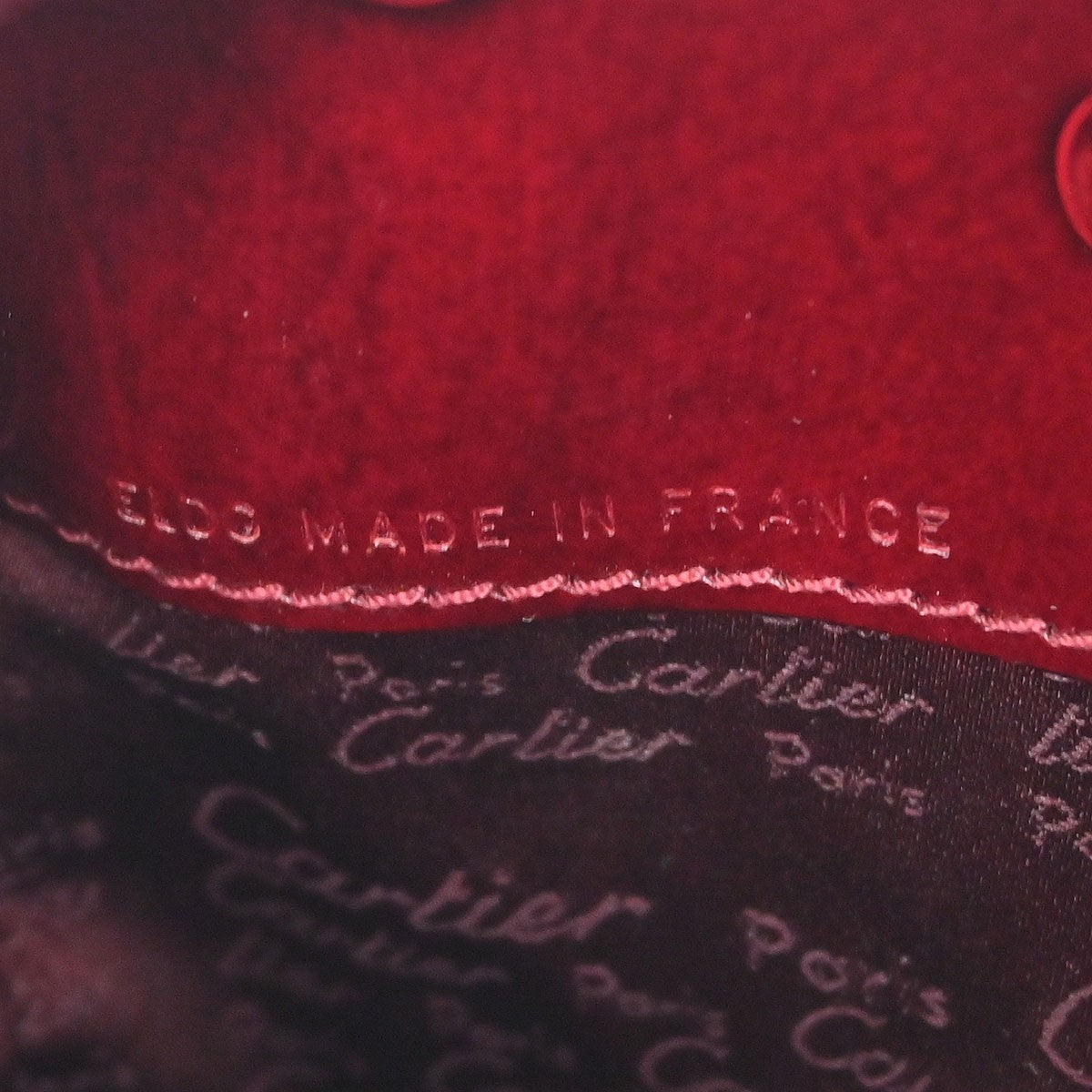 Cartier Happy Birthday Backpack Patent Leather Burgundy Patent_Leather Backpack Bag (Pre-Owned)