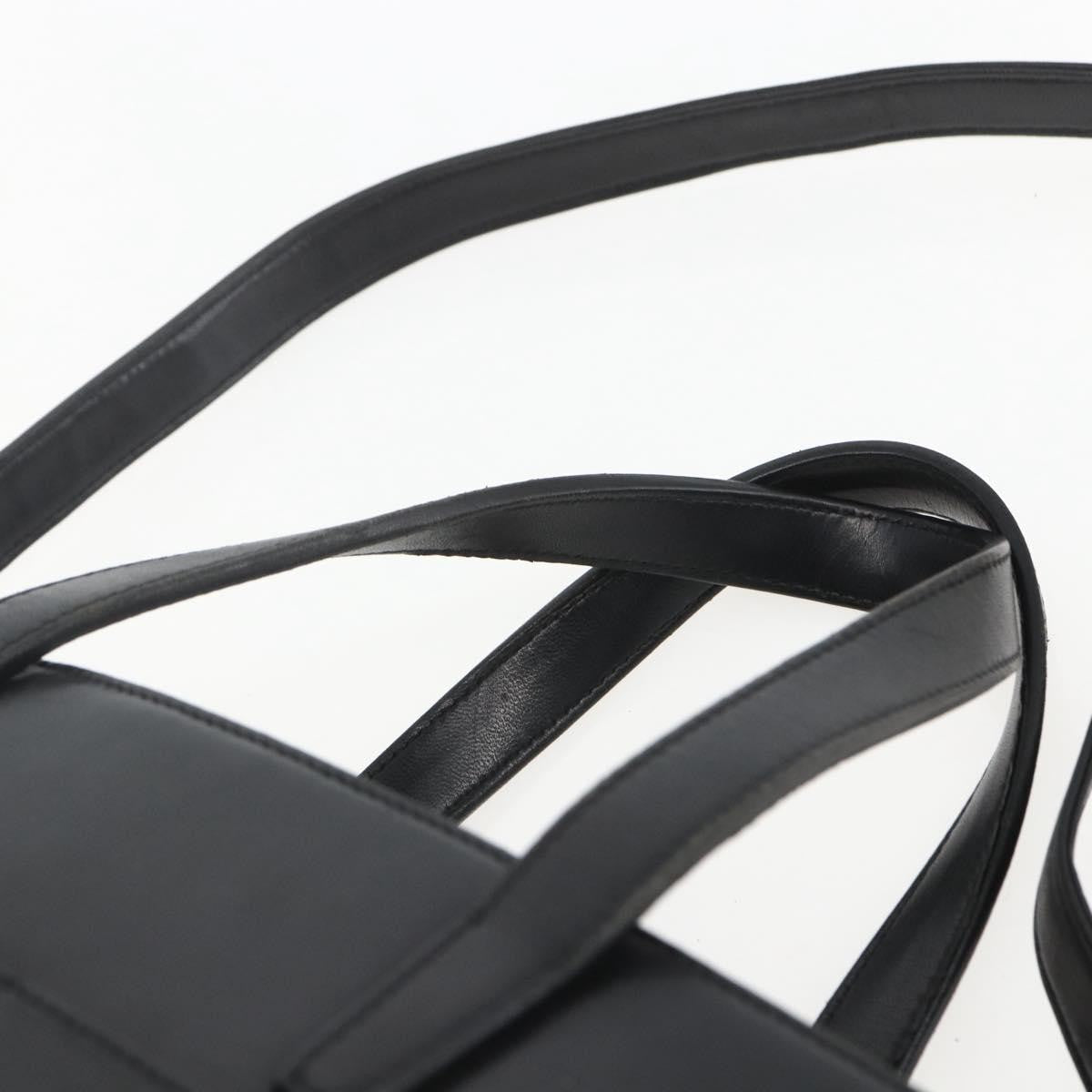 Loewe Vintage Anagram Tote Leather Black Leather Tote Bag Bag (Pre-Owned)