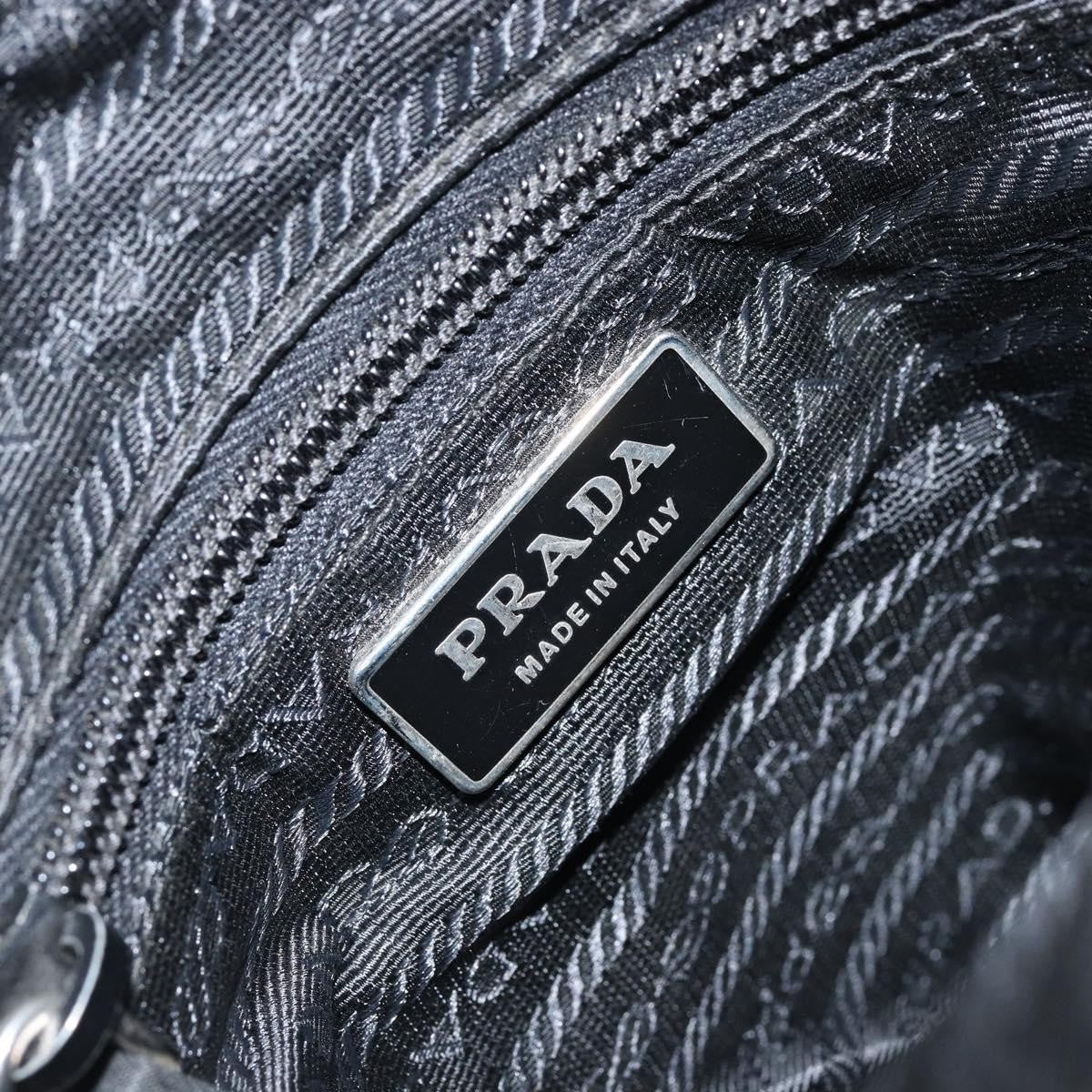 Prada Front Pocket Messenger Bag Tessuto Black Nylon Shoulder Bag Bag (Pre-Owned)