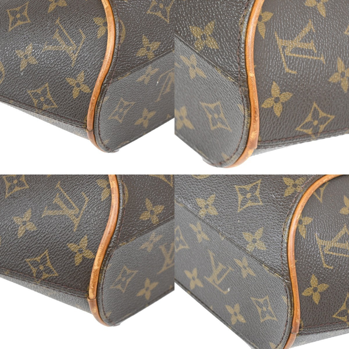 Louis Vuitton Ellipse Bag Monogram Canvas Brown Leather Handbag (Pre-Owned)