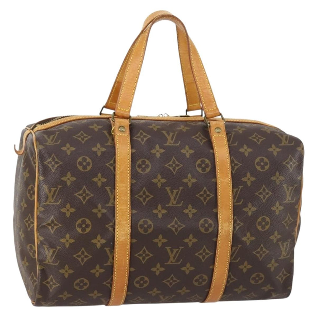 Louis Vuitton Sac Souple Handbag Monogram Canvas Brown Canvas Travel Bag Bag (Pre-Owned)