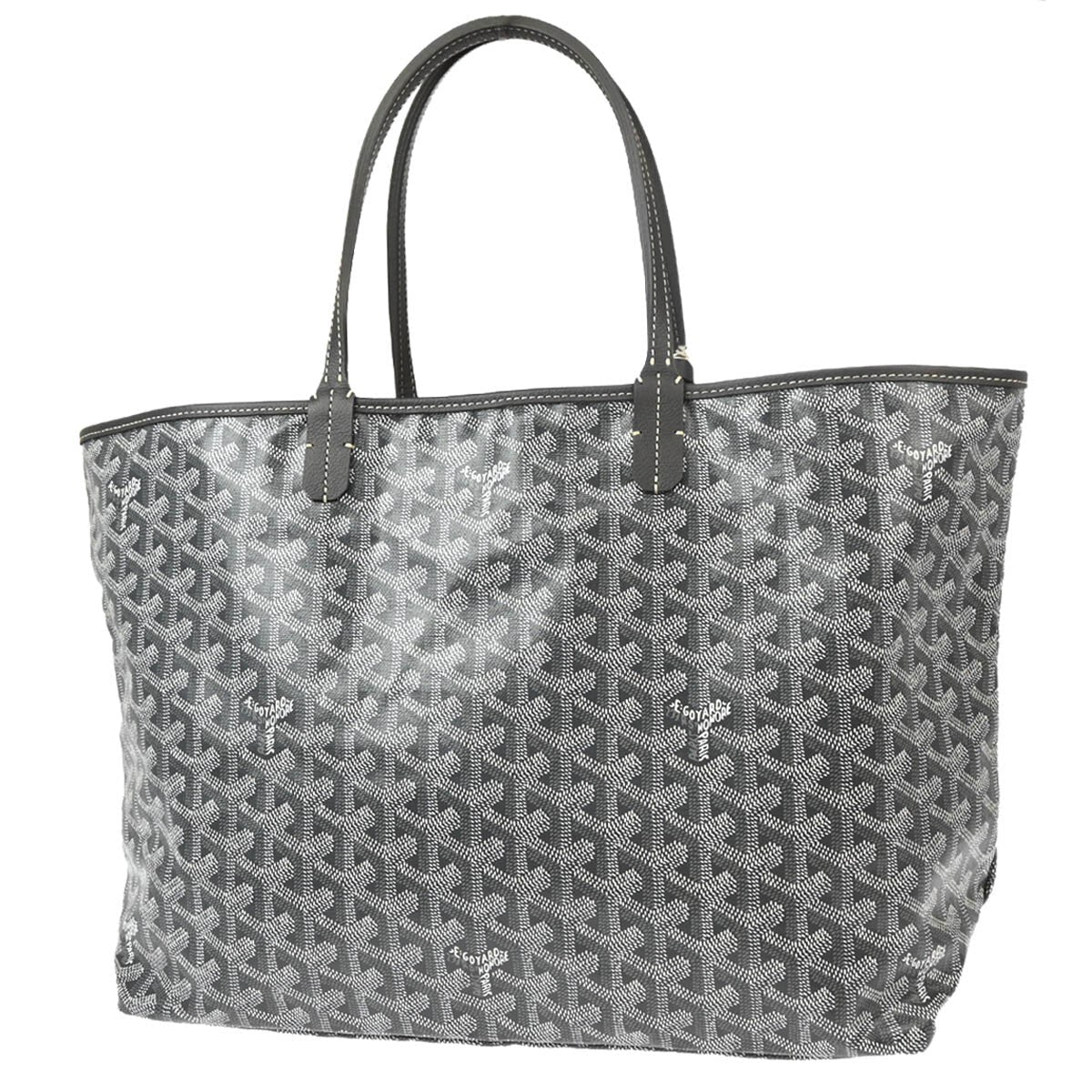 Goyard Saint Louis Tote Coated Canvas Gray Canvas Tote Bag Bag (Pre-Owned)