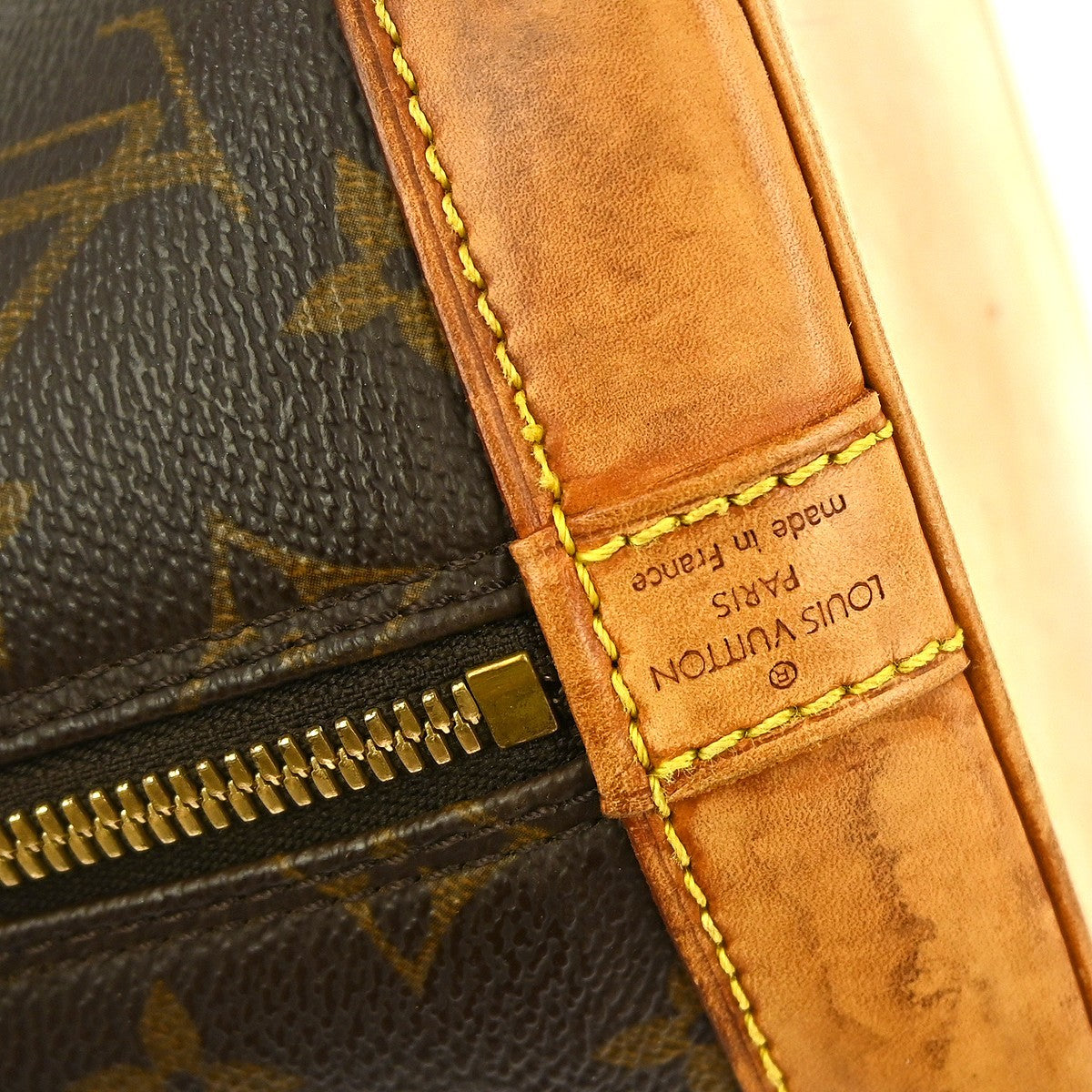 Louis Vuitton Alma Handbag Monogram Canvas Brown Canvas Handbag (Pre-Owned)