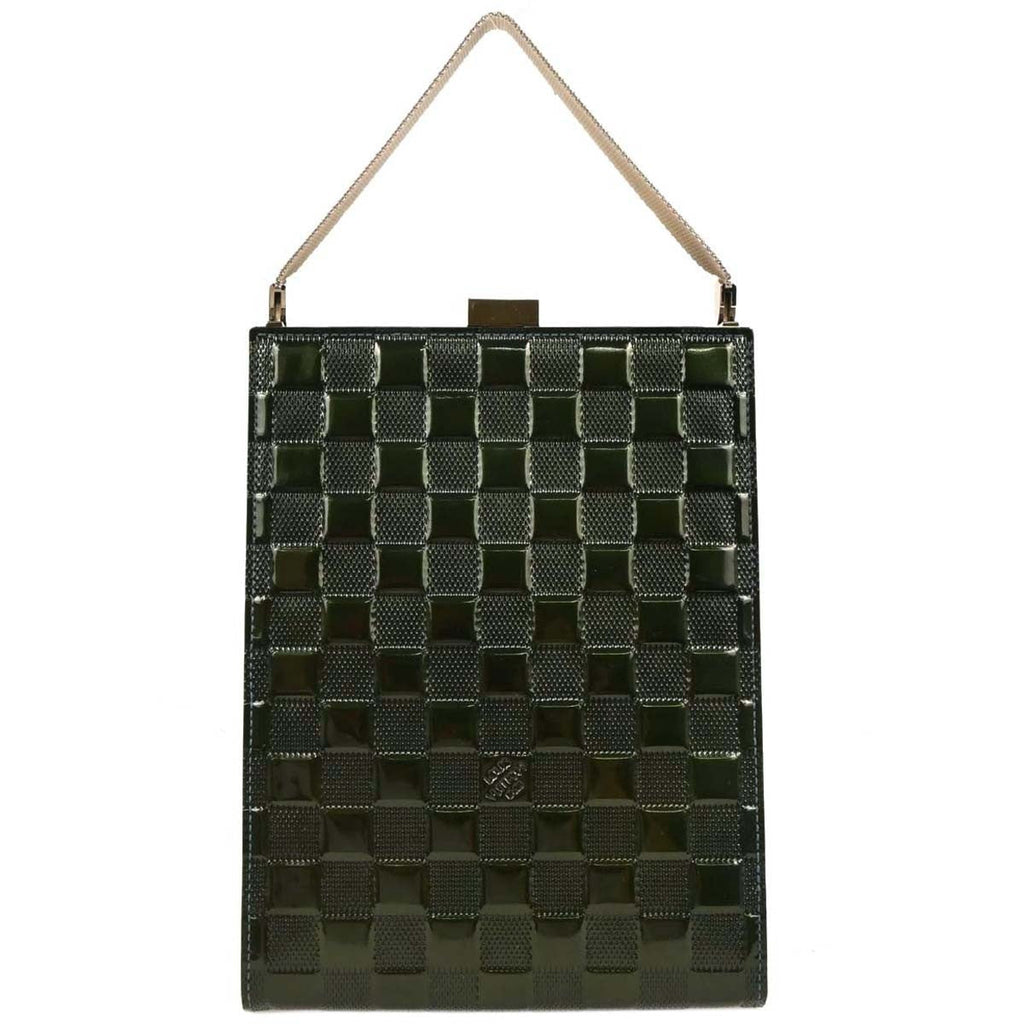 Louis Vuitton Saint Ange Handbag Damier Vernis Green Patent_Leather Handbag (Pre-Owned)