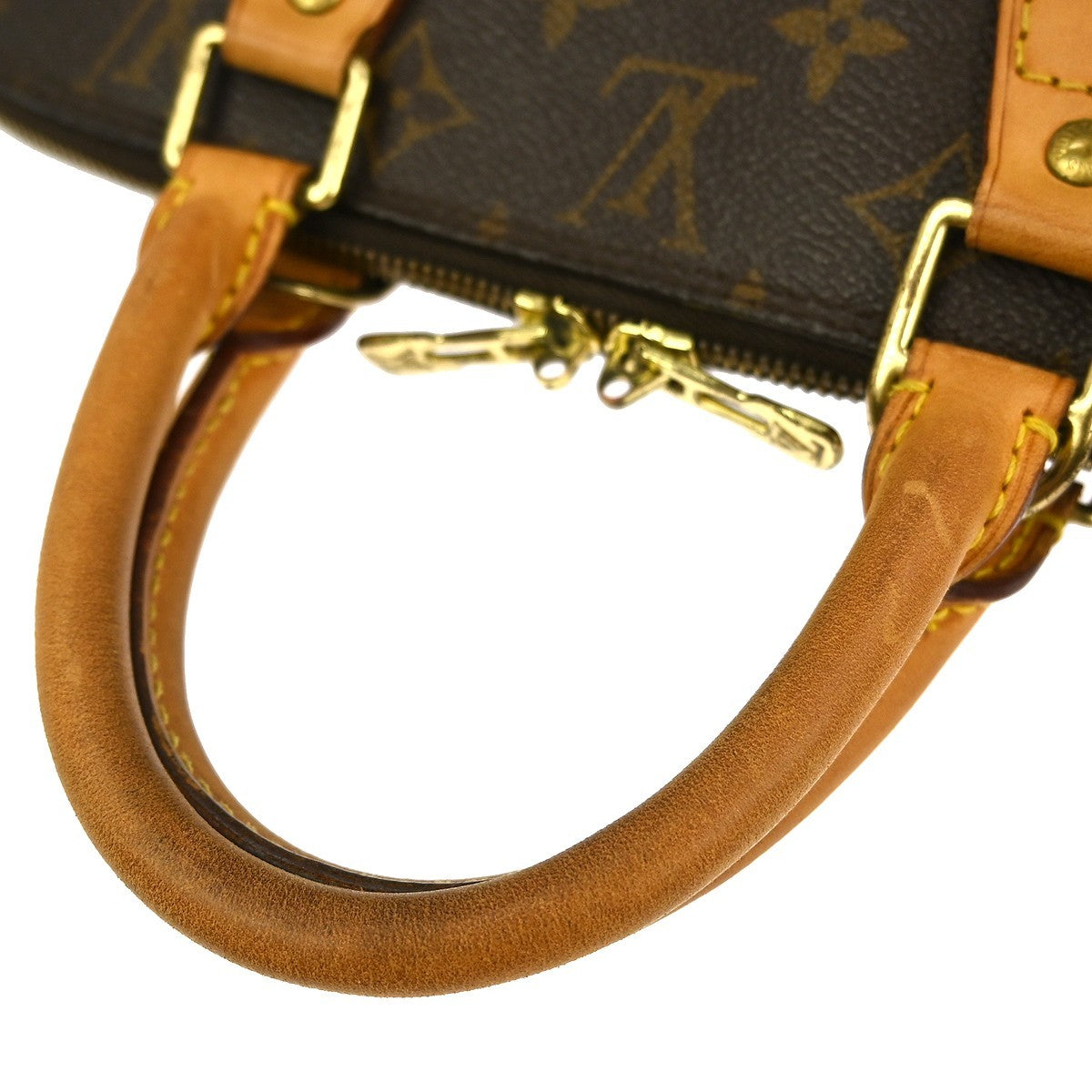 Louis Vuitton Alma Handbag Monogram Canvas Brown Canvas Handbag (Pre-Owned)