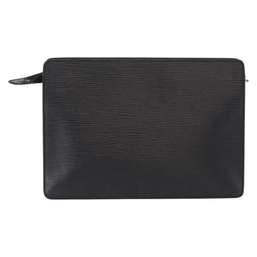 Louis Vuitton Pochette Homme Epi Leather Black Leather Clutche & Pouche Bag (Pre-Owned)