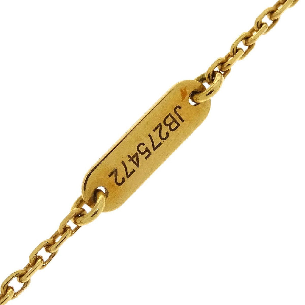 Van Cleef & Arpels Vintage Alhambra Pendant Necklace 18K Yellow Gold And Onyx Gold Yellow_Gold Necklace Jewelry (Pre-Owned)