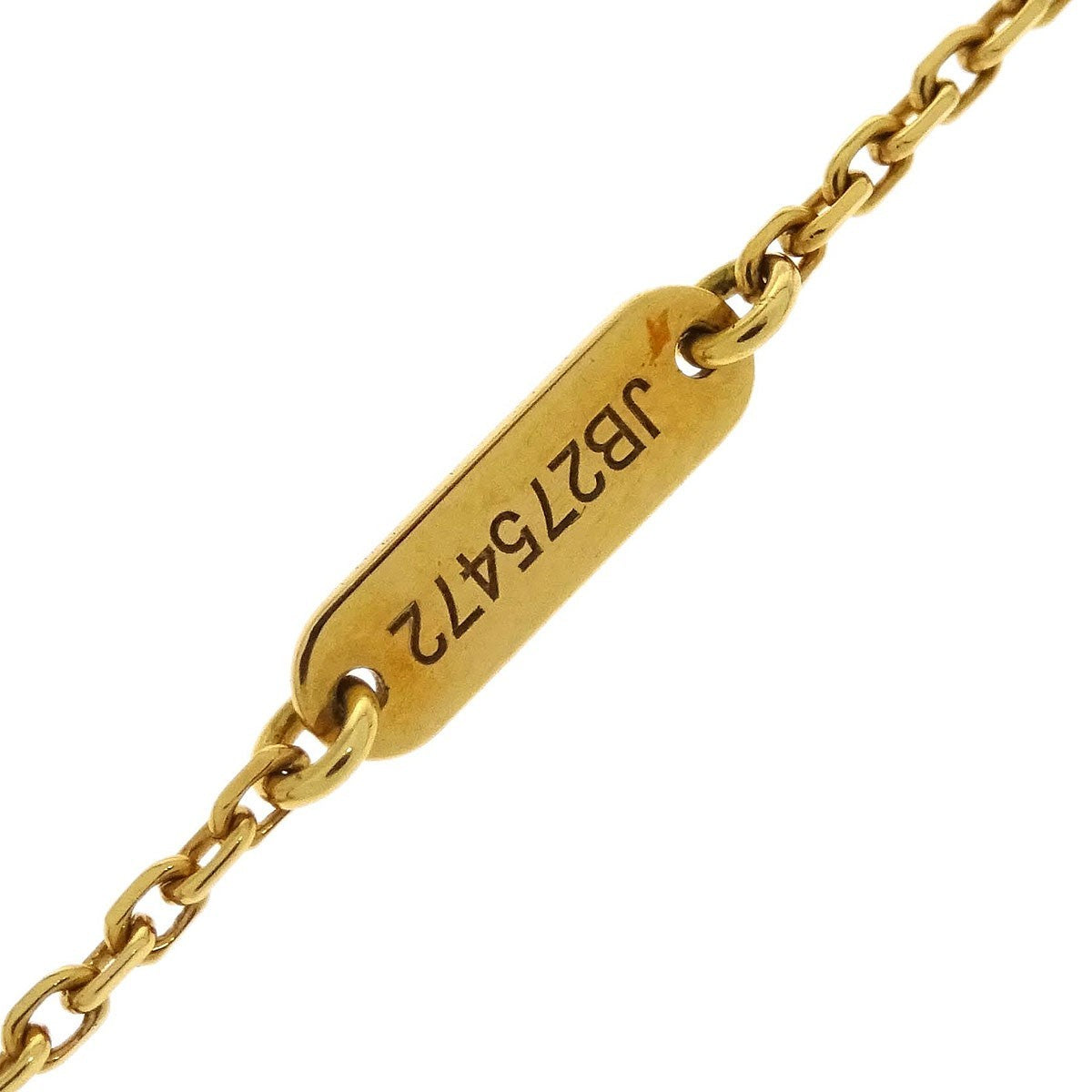 Van Cleef & Arpels Vintage Alhambra Pendant Necklace 18K Yellow Gold And Onyx Gold Yellow_Gold Necklace Jewelry (Pre-Owned)