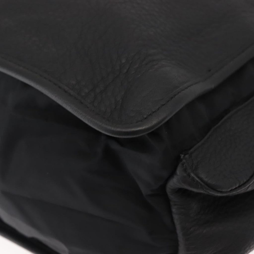 Prada Sport Briefcase Nylon And Leather Black Nylon Briefcase Bag (Pre-Owned)