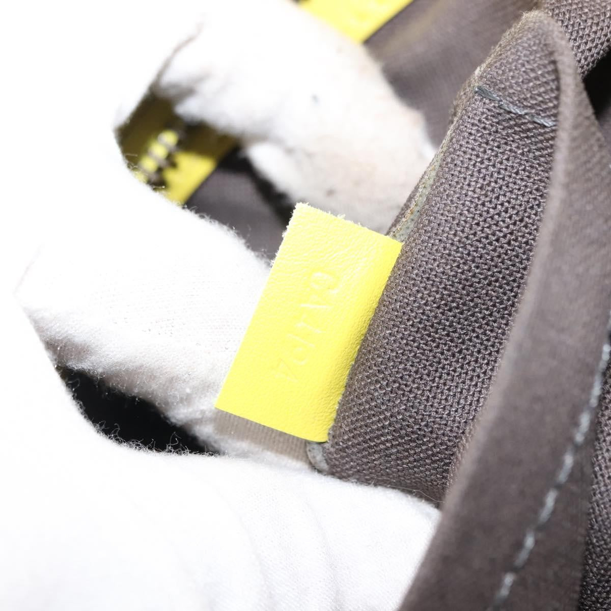 Louis Vuitton Tadao Handbag Damier Infini Leather Yellow Leather Handbag (Pre-Owned)
