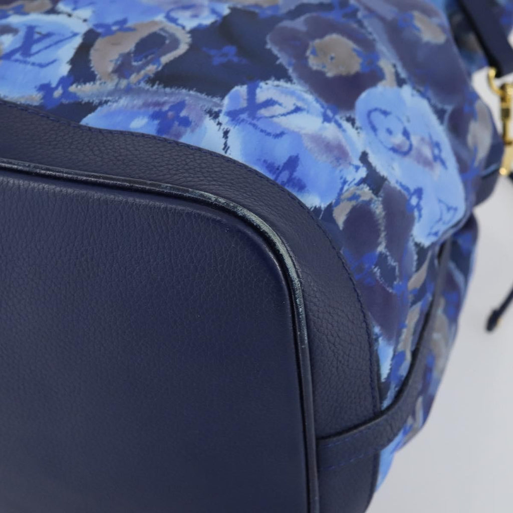 Louis Vuitton Noefull Handbag Ikat Nylon Blue Nylon Handbag (Pre-Owned)