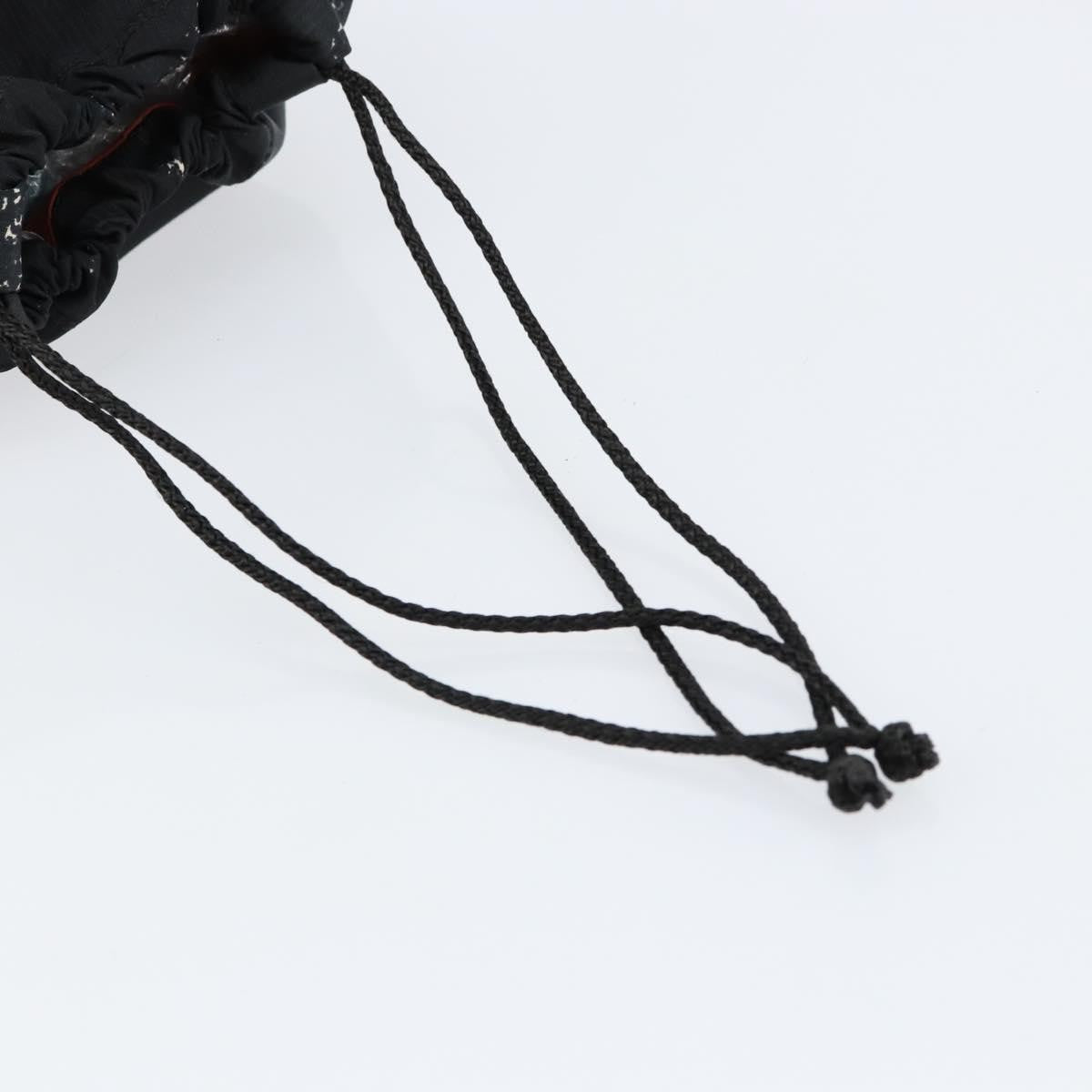 Chanel Travel Line Pouch Nylon Black Nylon Clutche & Pouche Bag (Pre-Owned)