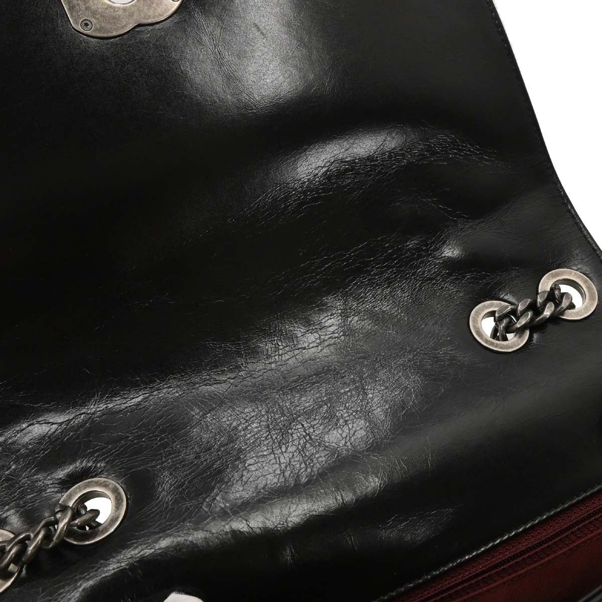 Chanel Coco Boy Flap Bag Quilted Aged Calfskin Black Leather Shoulder Bag Bag (Pre-Owned)