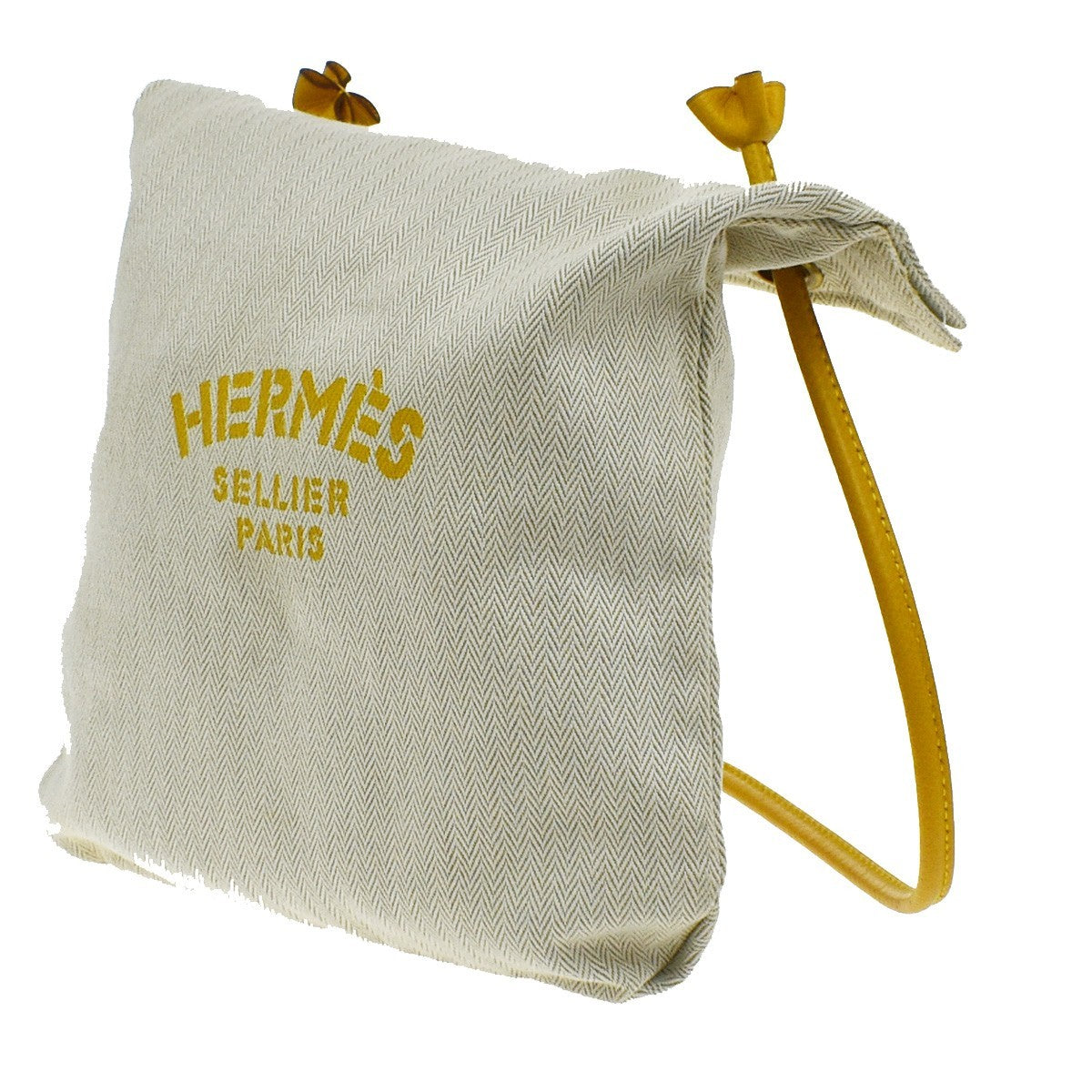 Hermes Aline Bag Toile Beige Canvas Shoulder Bag Bag (Pre-Owned)