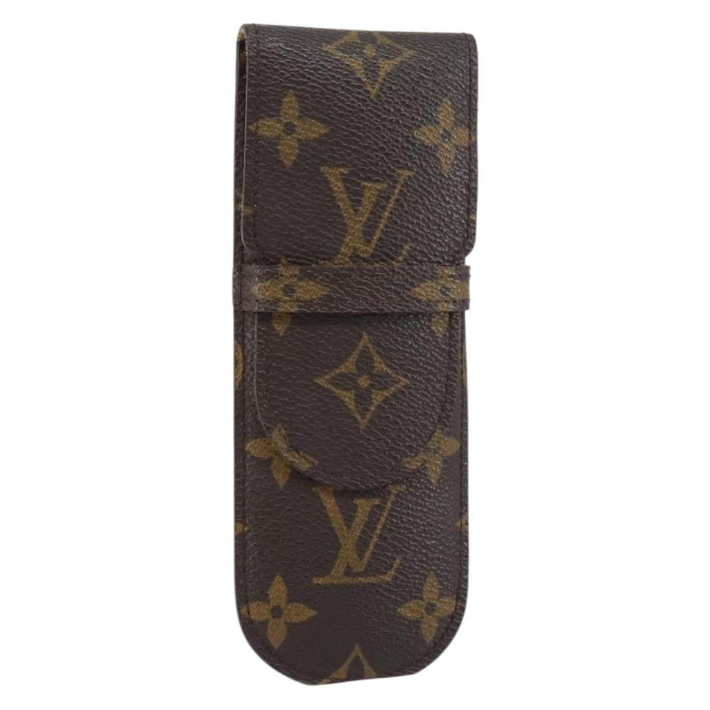 Louis Vuitton Etui À Stylo Canvas Brown Canvas Clutche & Pouche Bag (Pre-Owned)