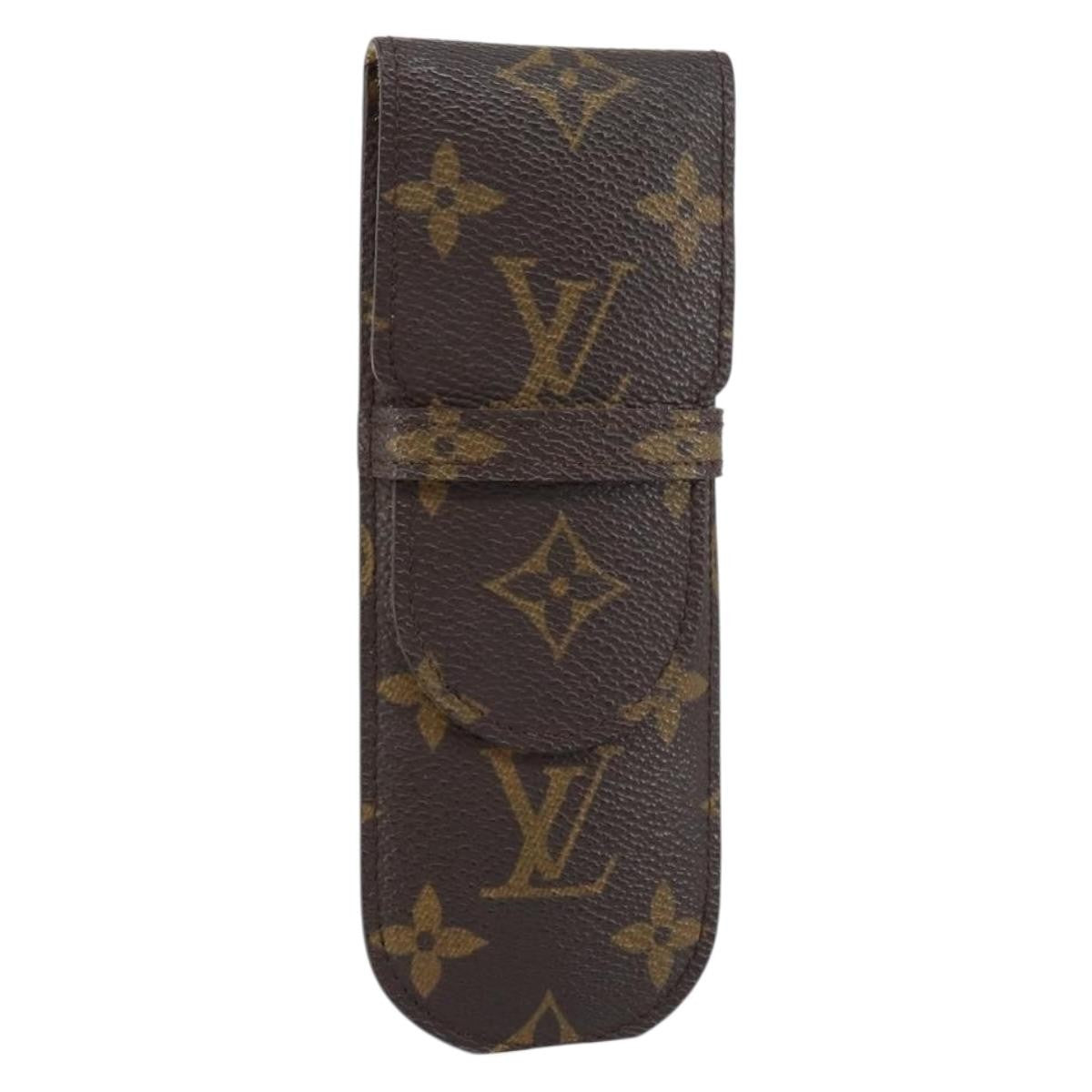 Louis Vuitton Etui À Stylo Canvas Brown Canvas Clutche & Pouche Bag (Pre-Owned)