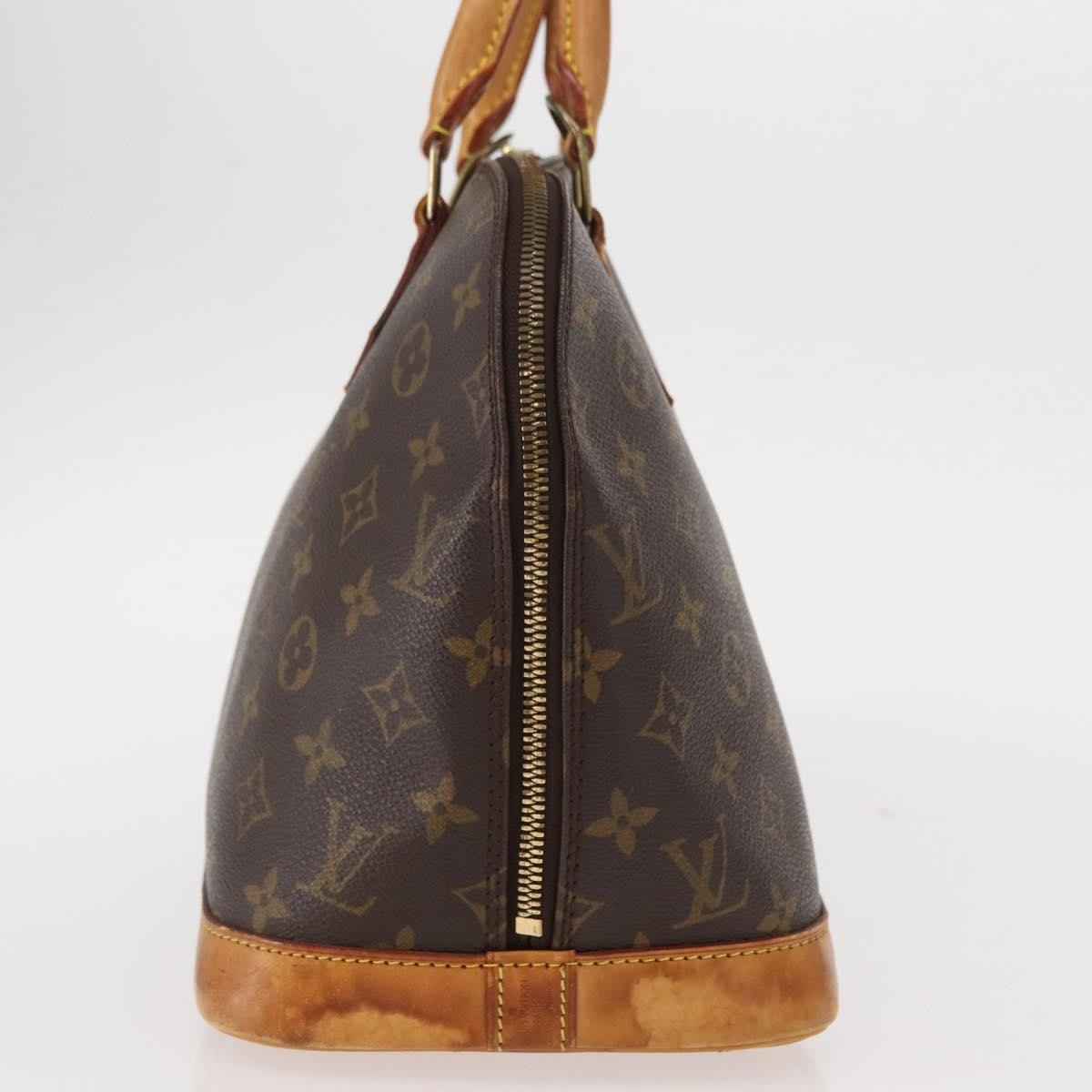 Louis Vuitton Alma Handbag Monogram Canvas Brown Canvas Handbag (Pre-Owned)