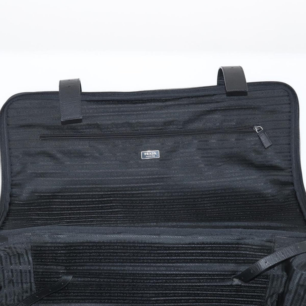 Prada Trunk Bag Nylon Black Nylon Travel Bag Bag (Pre-Owned)