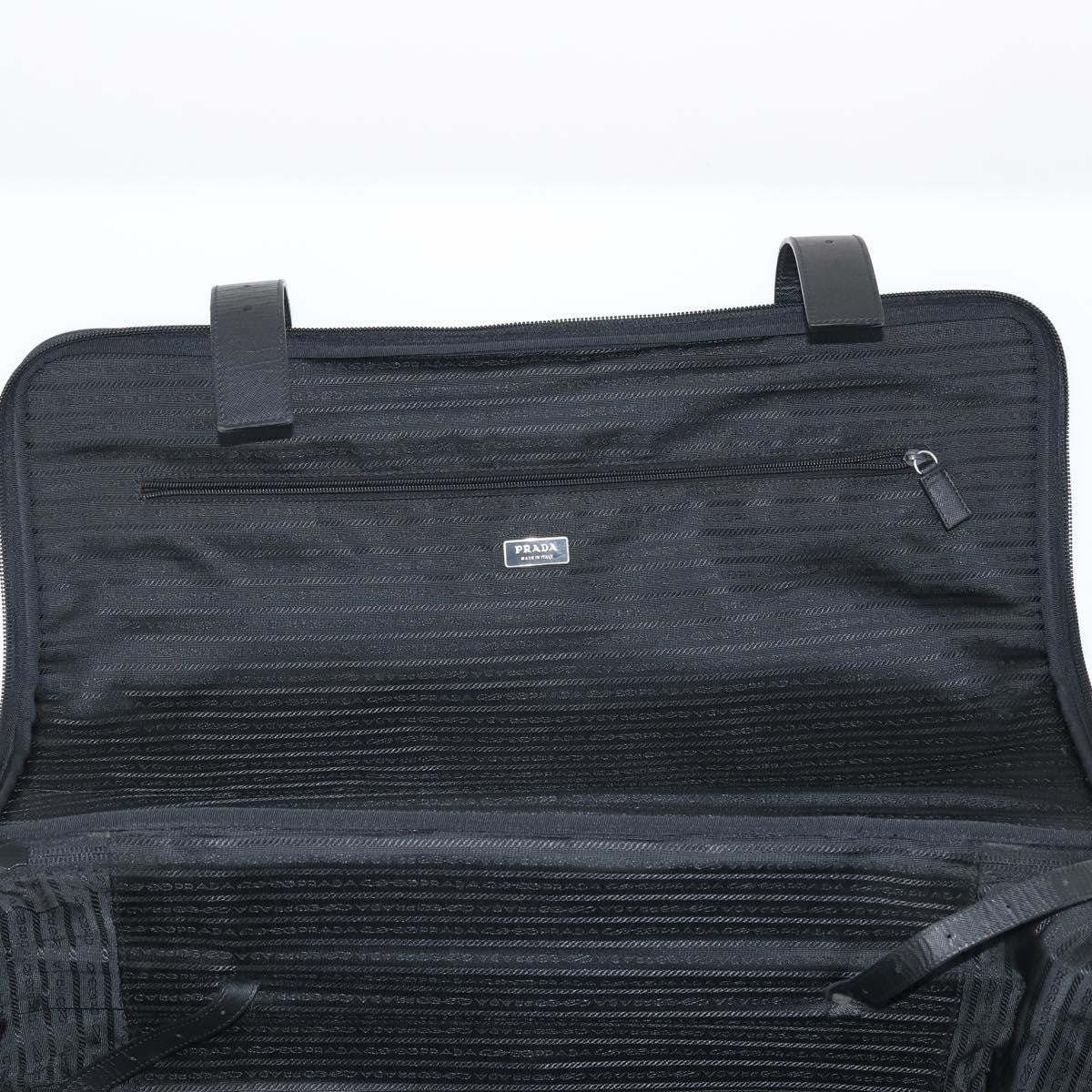 Prada Trunk Bag Nylon Black Nylon Travel Bag Bag (Pre-Owned)