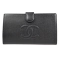 Chanel Timeless Cc French Wallet Caviar Black Leather Wallets Accessory (Pre-Owned)