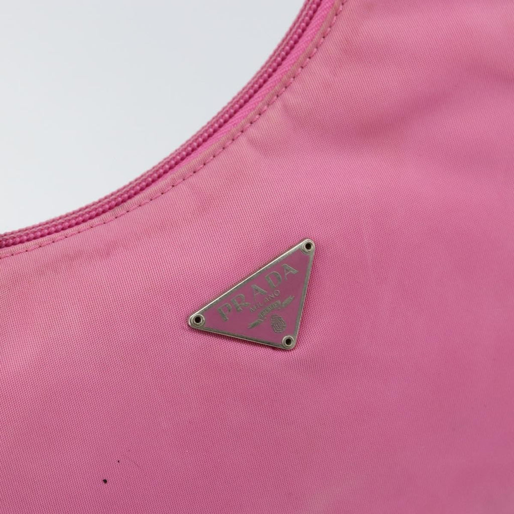 Prada Hobo Tessuto Pink Nylon Handbag (Pre-Owned)