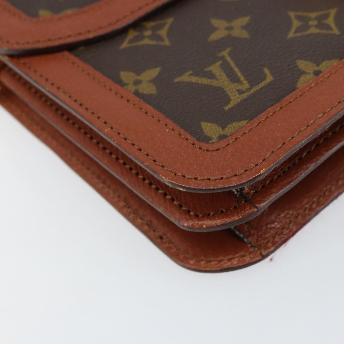 Louis Vuitton Vintage Dauphine Shoulder Bag Monogram Canvas Brown Canvas Shoulder Bag Bag (Pre-Owned)