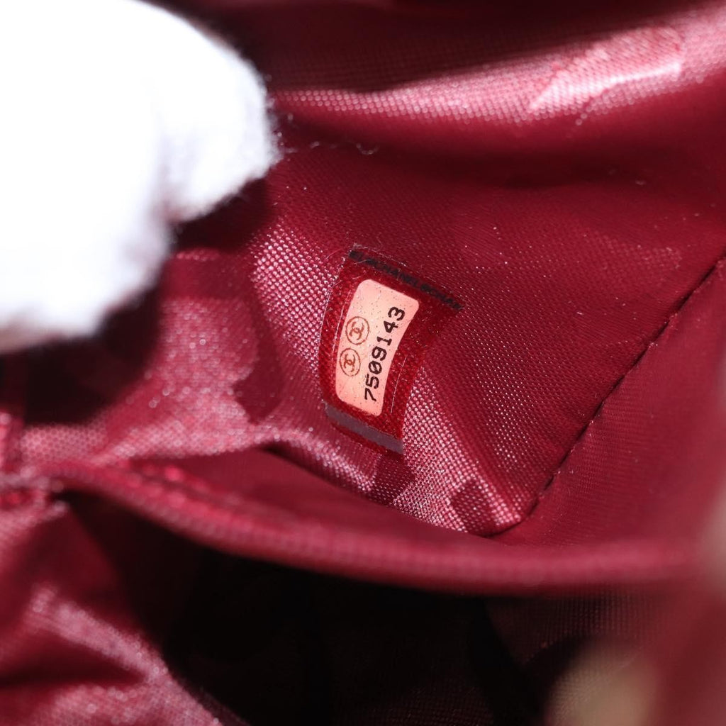 Chanel 31 Rue Cambon Clutch Canvas Red Canvas Clutche & Pouche Bag (Pre-Owned)