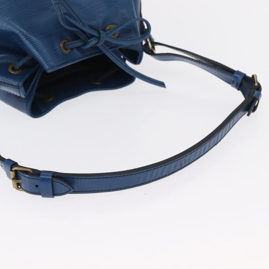 Louis Vuitton Petit Noe Handbag Epi Leather Blue Leather Shoulder Bag Bag (Pre-Owned)