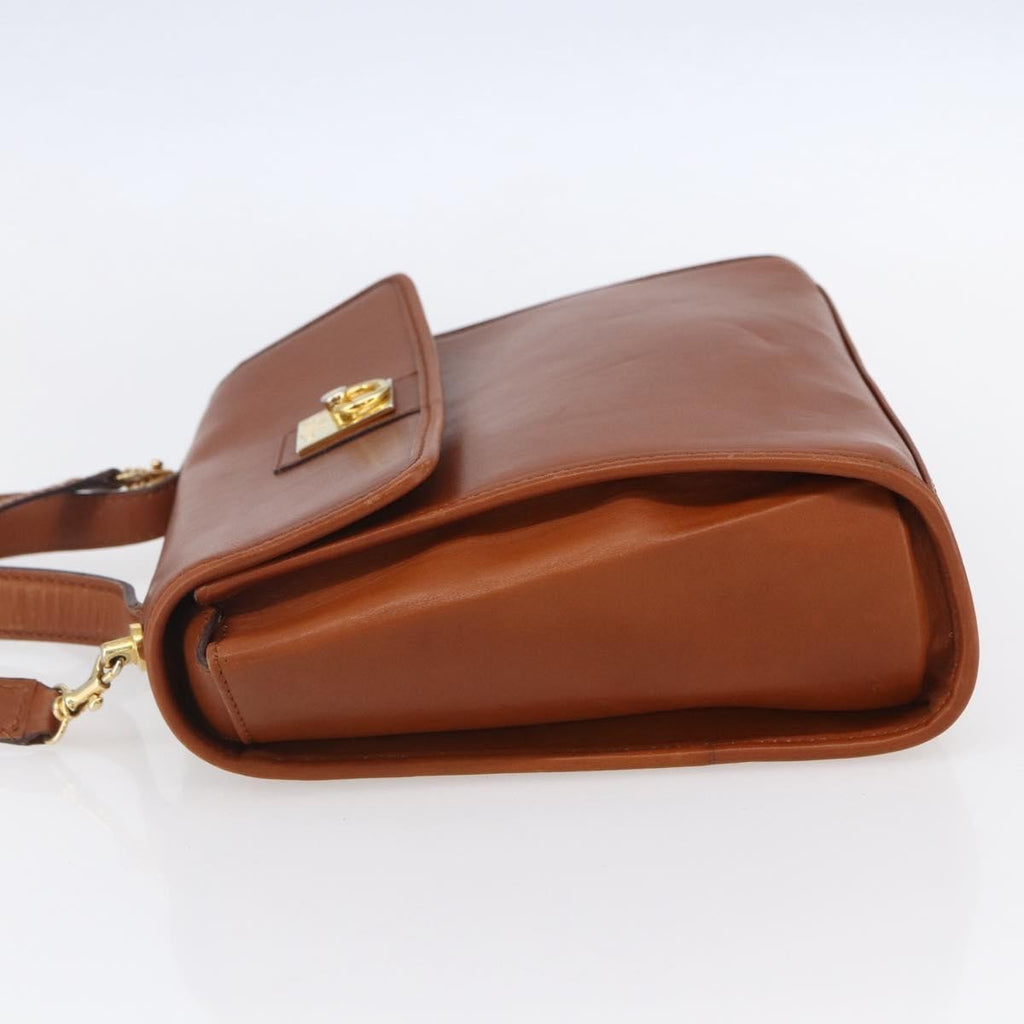 Celine Handbag Leather Brown Leather Handbag (Pre-Owned)