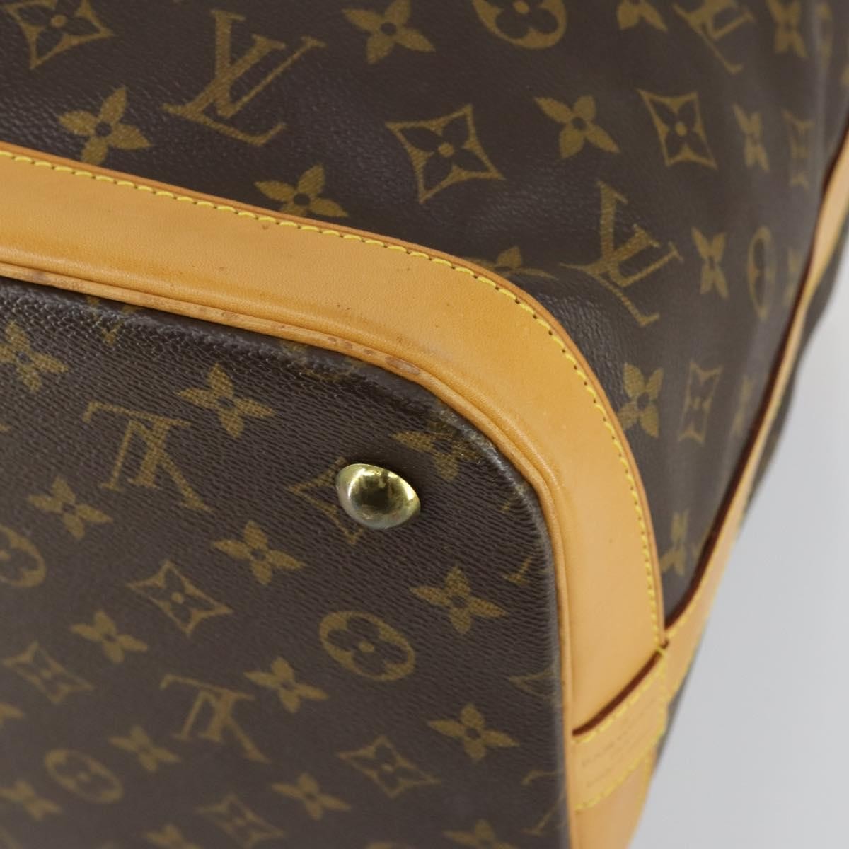 Louis Vuitton Cruiser Handbag Monogram Canvas Brown Canvas Travel Bag Bag (Pre-Owned)