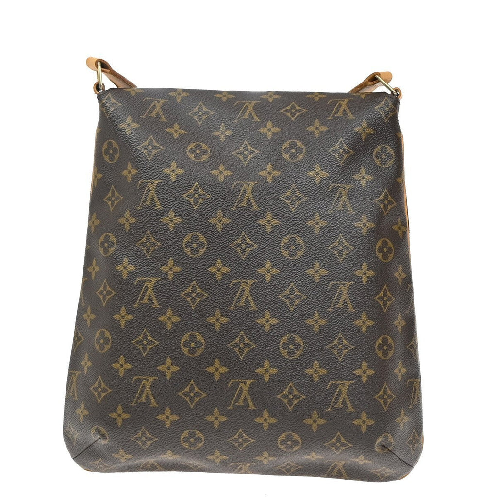 Louis Vuitton Musette Salsa Handbag Monogram Canvas Brown Leather Shoulder Bag Bag (Pre-Owned)