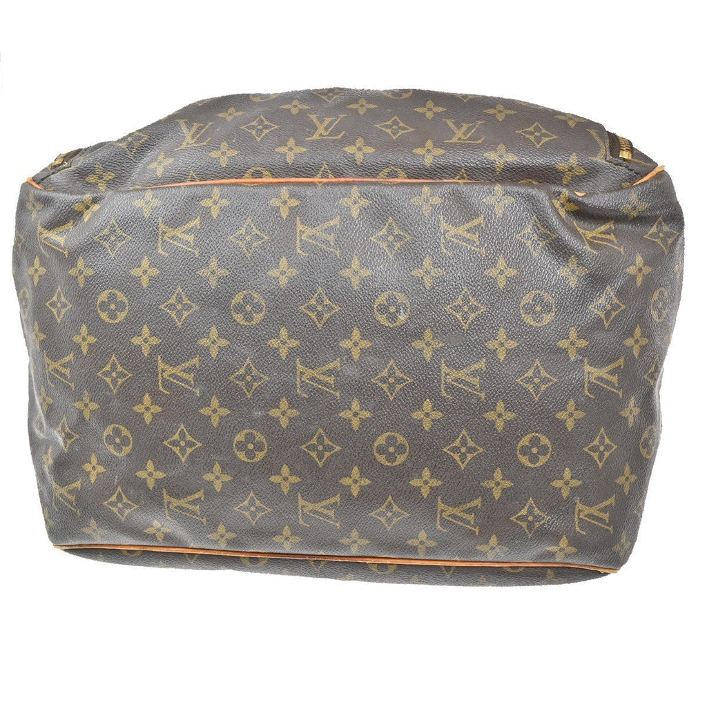 Louis Vuitton Evasion Travel Bag Monogram Canvas Brown Leather Bag (Pre-Owned)