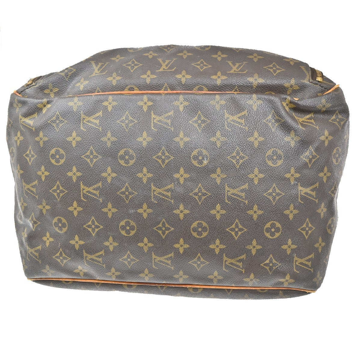 Louis Vuitton Evasion Travel Bag Monogram Canvas Brown Leather Bag (Pre-Owned)