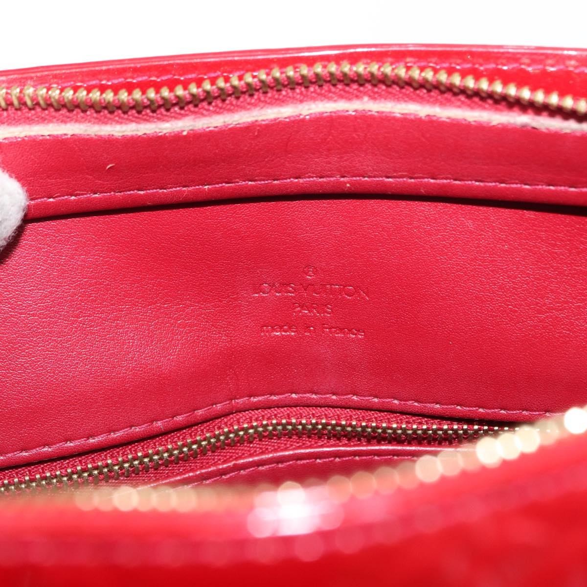 Louis Vuitton Houston Handbag Monogram Vernis Red Patent_Leather Handbag (Pre-Owned)
