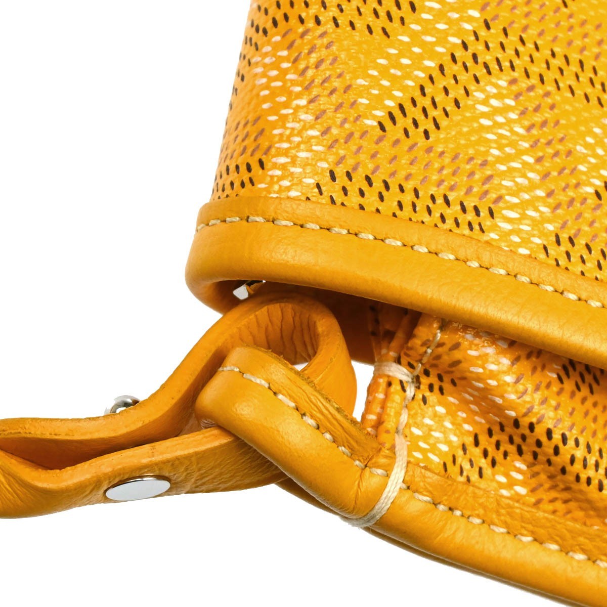 Goyard Plumet Clutch Wallet Coated Canvas Yellow Canvas Shoulder Bag Bag (Pre-Owned)