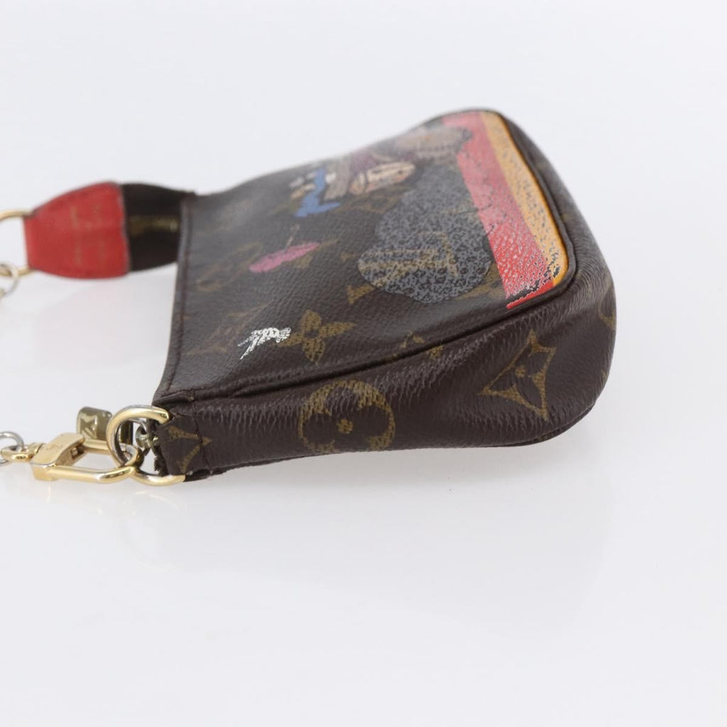 Louis Vuitton Pochette Accessoires Limited Edition Christmas Animation Monogram Canvas Brown Canvas Clutche & Pouche Bag (Pre-Owned)