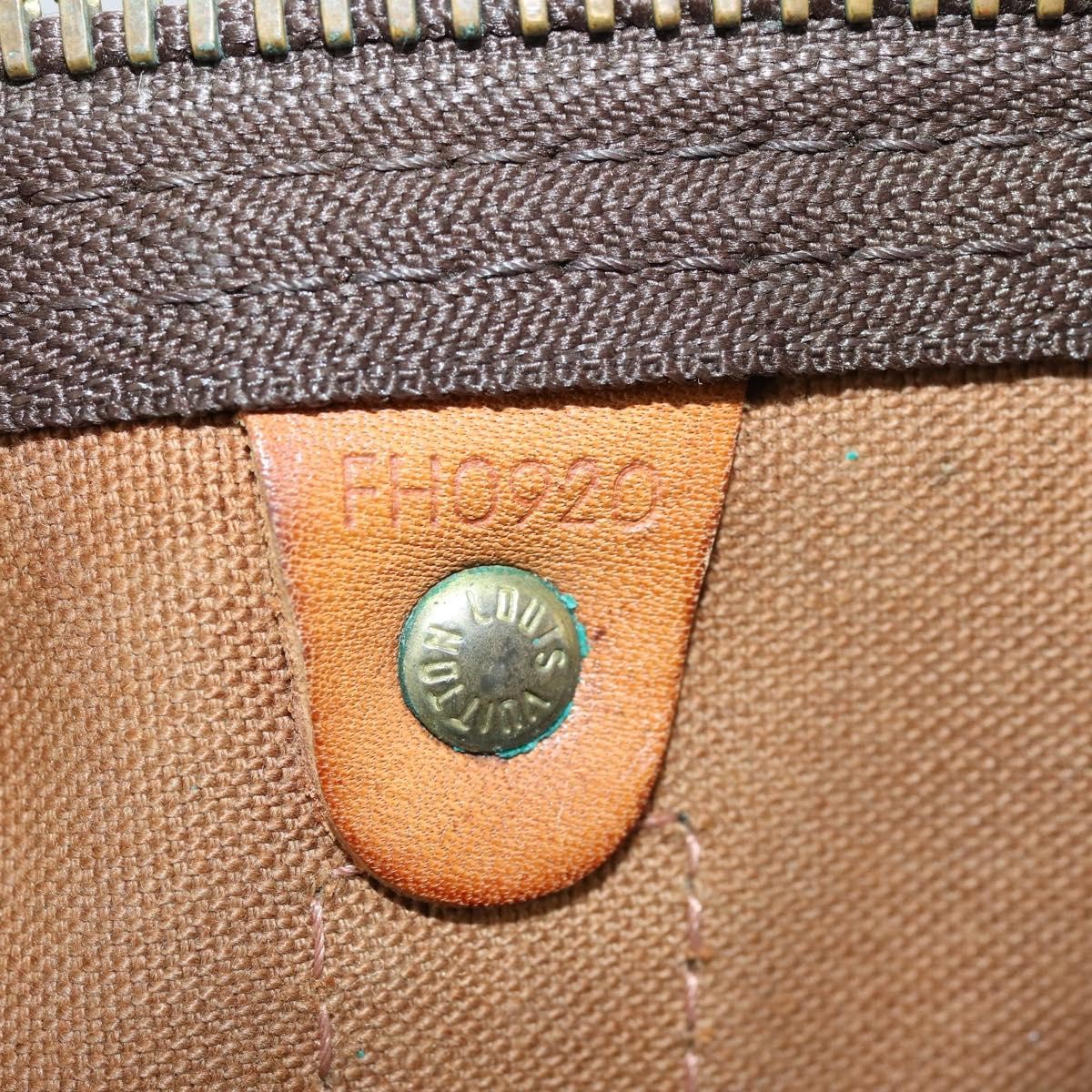 Louis Vuitton Keepall Bandouliere Bag Monogram Canvas Brown Canvas Travel Bag Bag (Pre-Owned)