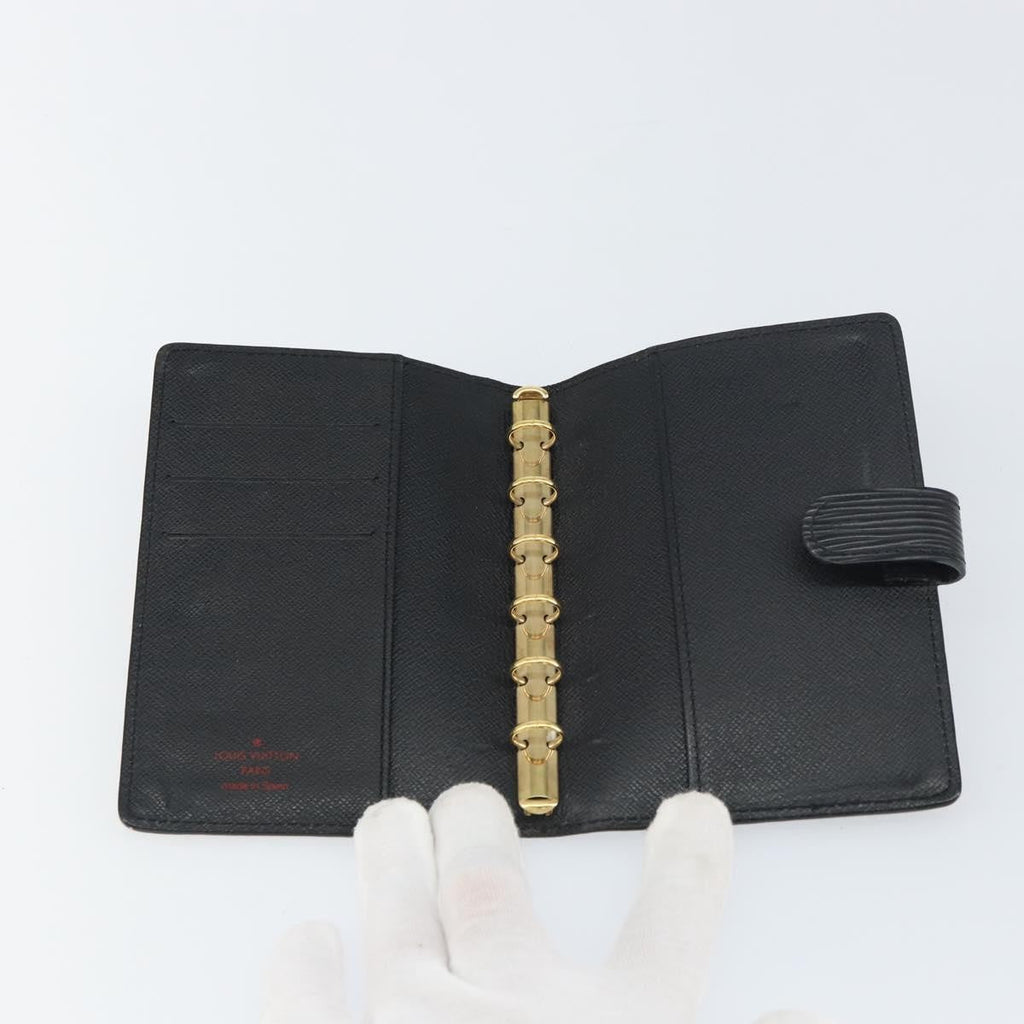 Louis Vuitton Agenda Cover Epi Leather Black Leather Wallets Accessory (Pre-Owned)