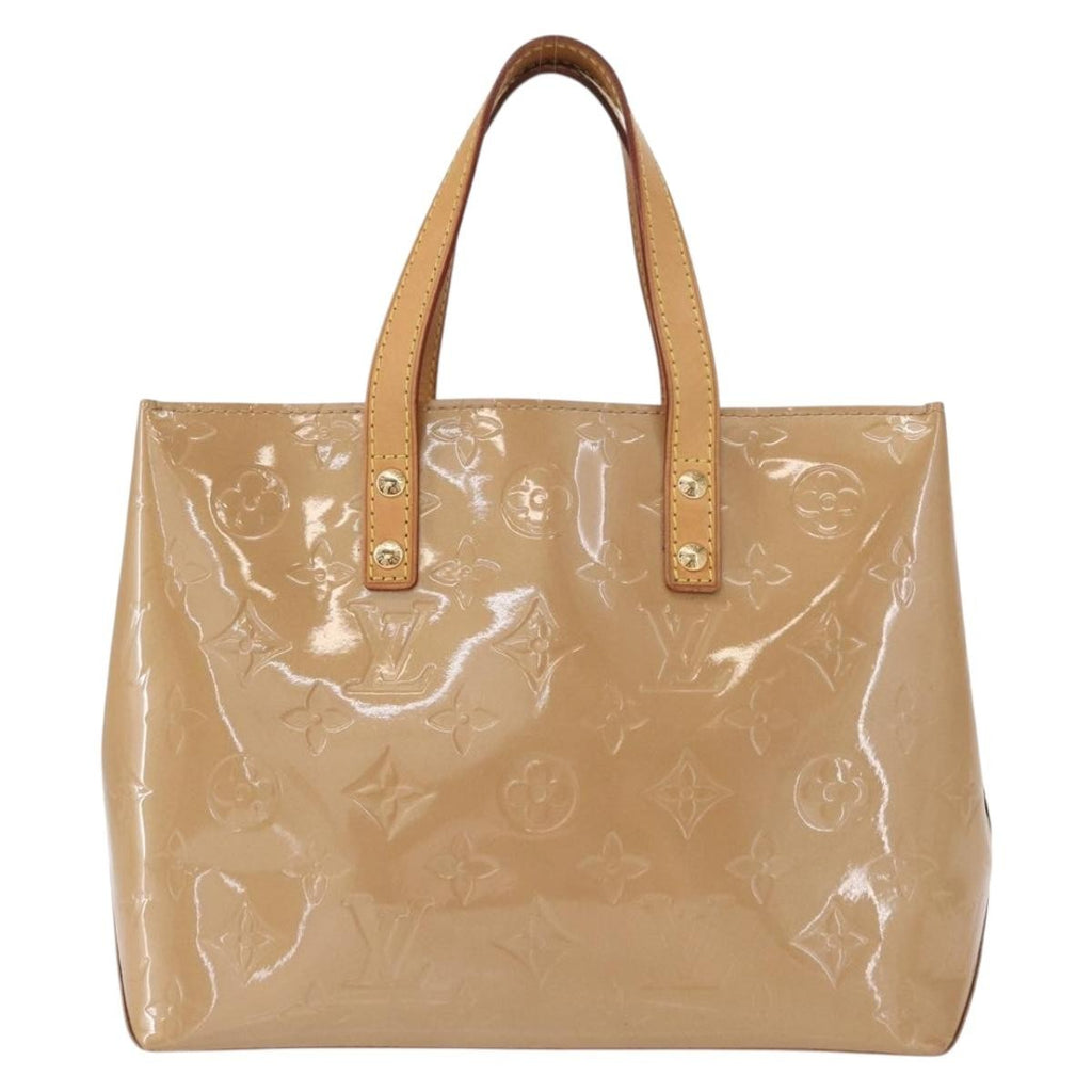 Louis Vuitton Reade Handbag Monogram Vernis Beige Patent_Leather Handbag (Pre-Owned)