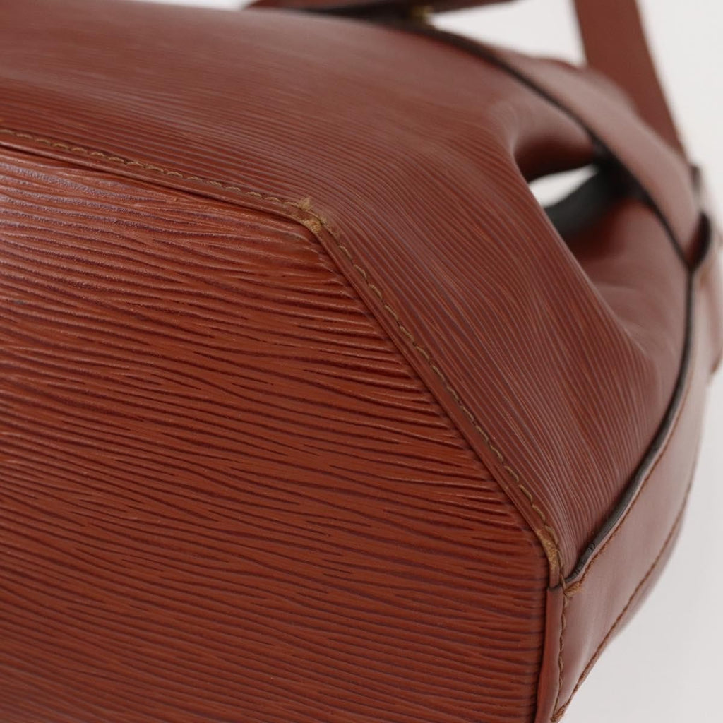 Louis Vuitton Vintage Sac D'epaule Handbag Epi Leather Brown Leather Shoulder Bag Bag (Pre-Owned)