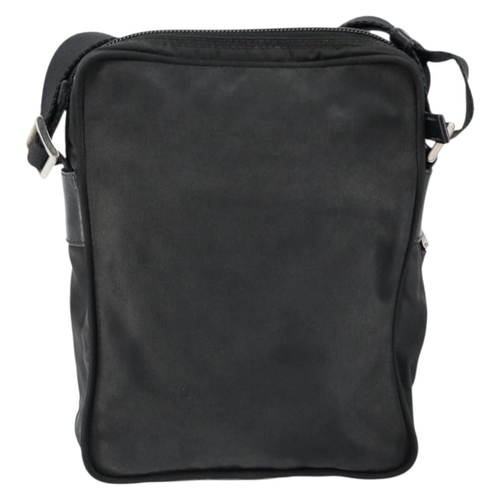 Prada Front Pocket Messenger Bag Tessuto Black Nylon Shoulder Bag Bag (Pre-Owned)