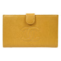 Chanel Timeless Cc French Wallet Caviar Beige Leather Wallets Accessory (Pre-Owned)