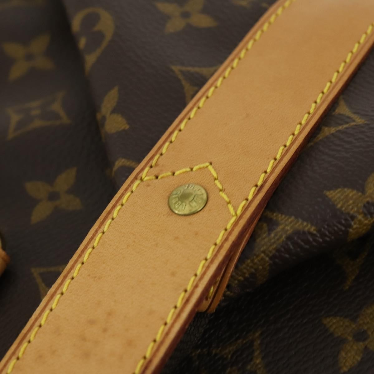 Louis Vuitton Cruiser Handbag Monogram Canvas Brown Canvas Travel Bag Bag (Pre-Owned)