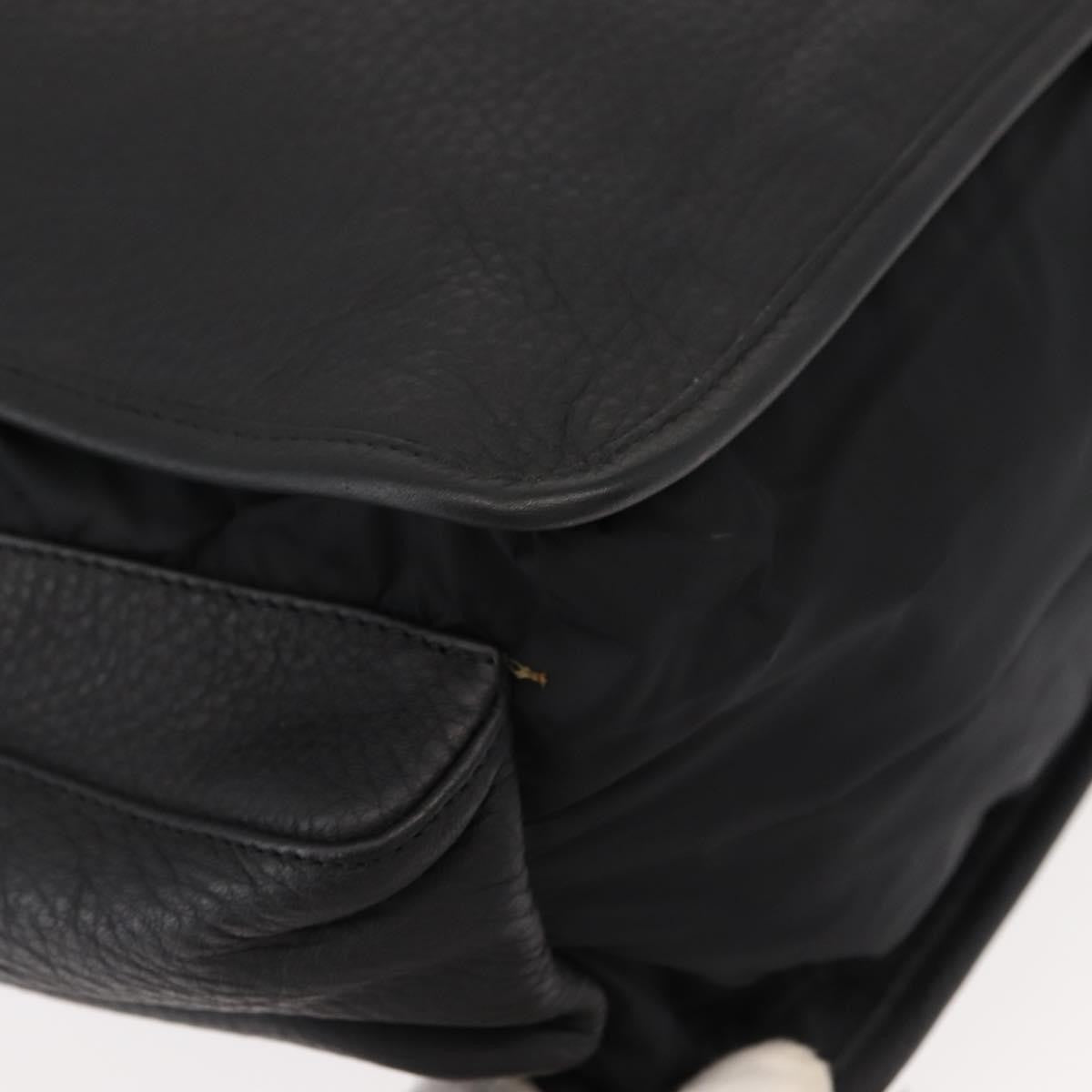 Prada Sport Briefcase Nylon And Leather Black Nylon Briefcase Bag (Pre-Owned)