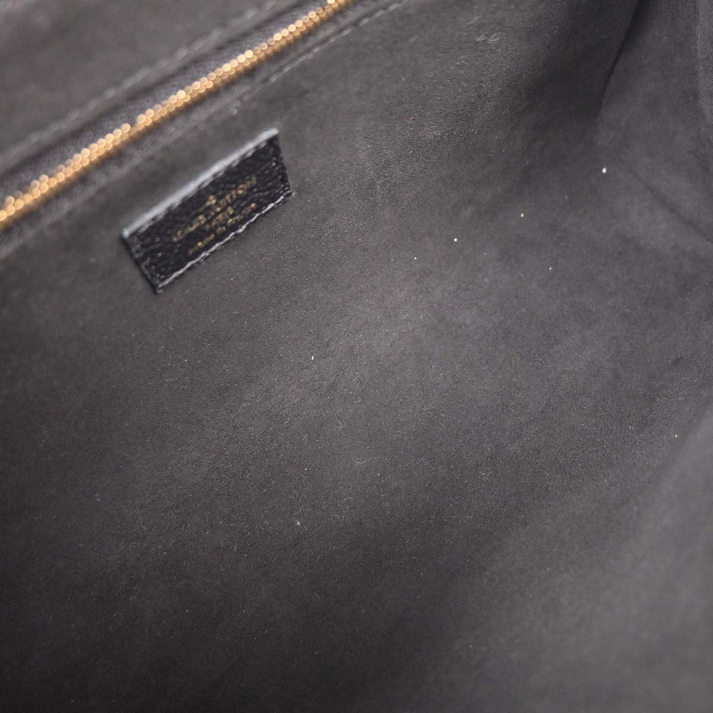 Louis Vuitton Saint Germain Handbag Monogram Empreinte Leather Black Leather Shoulder Bag Bag (Pre-Owned)
