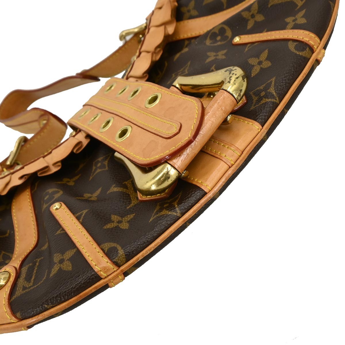 Louis Vuitton Leonor Handbag Monogram Canvas Brown Canvas Handbag (Pre-Owned)
