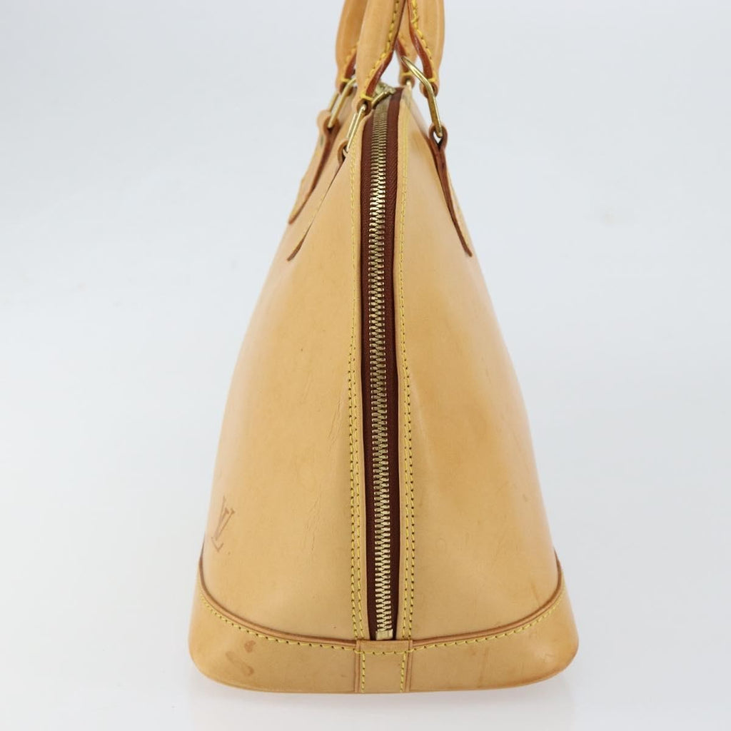Louis Vuitton Alma Handbag Nomade Leather Beige Leather Handbag (Pre-Owned)