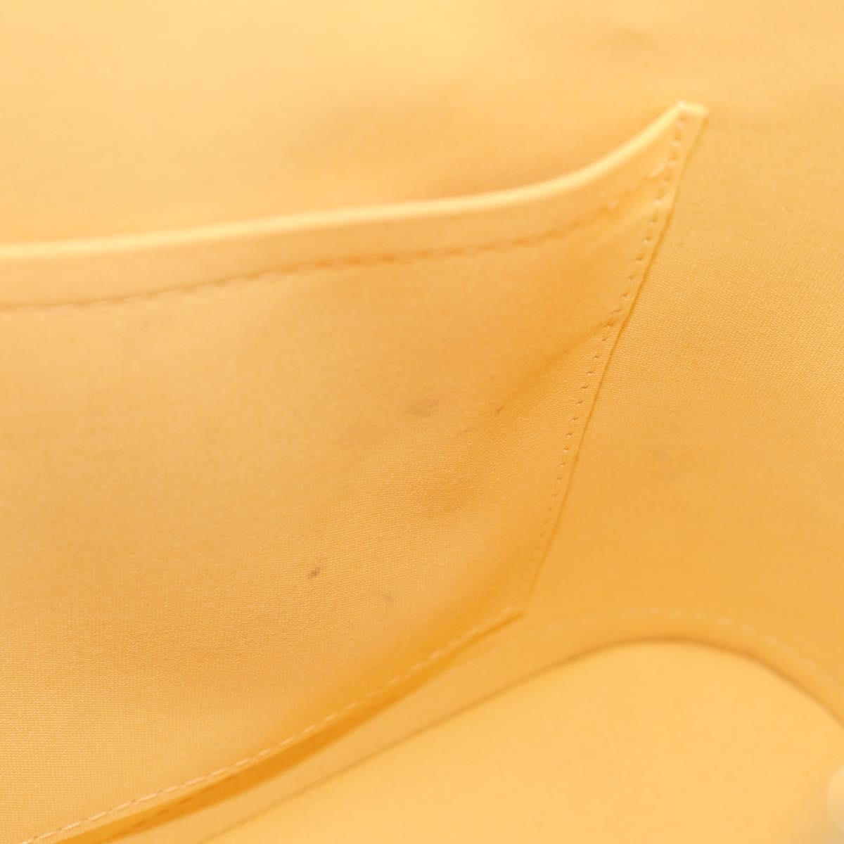 Louis Vuitton Alma Handbag Monogram Vernis Yellow Patent_Leather Handbag (Pre-Owned)