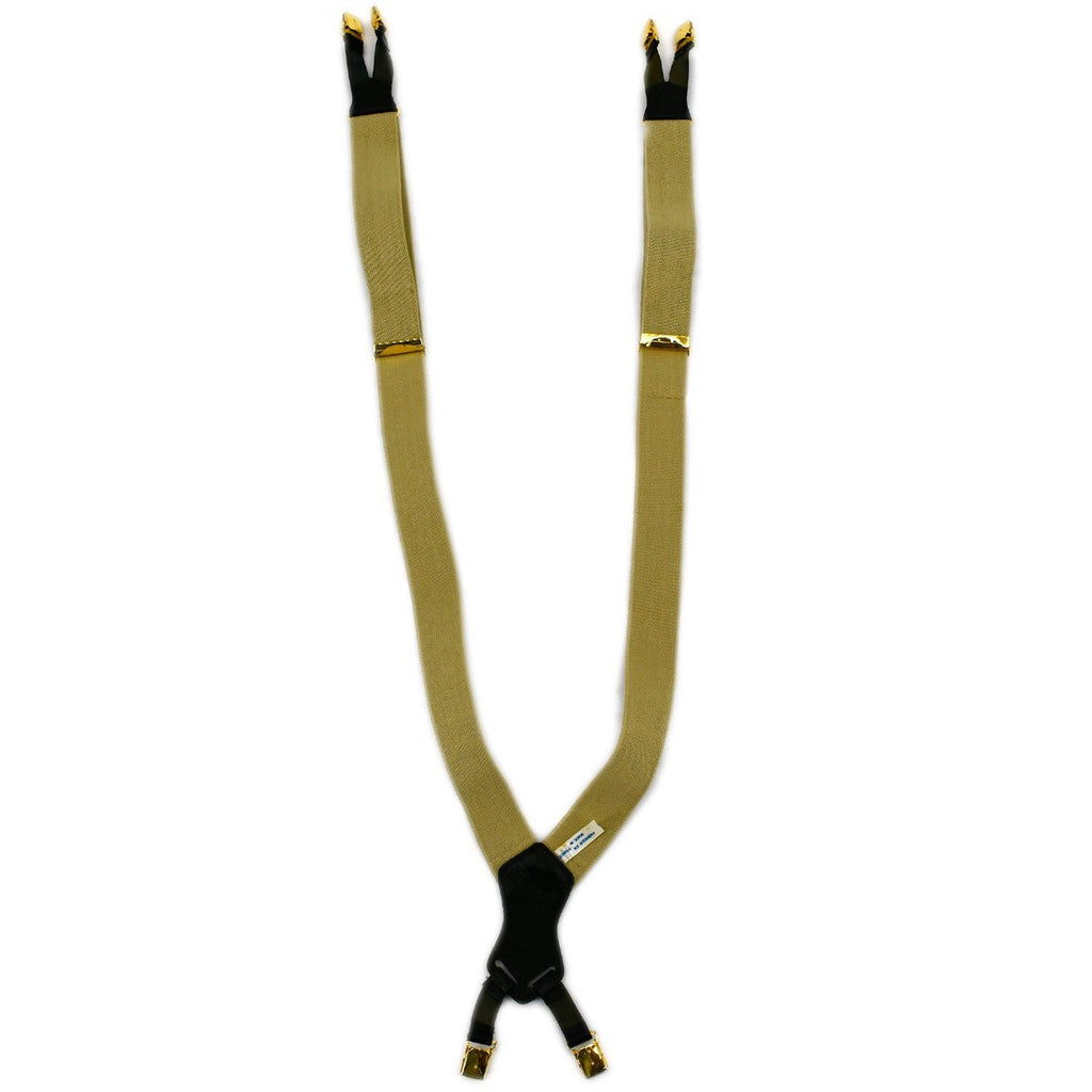 Chanel Logo Suspenders Canvas Beige Canvas Belts Accessory (Pre-Owned)